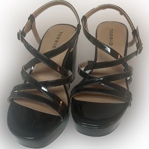Torrid Black Heels 7 Wide